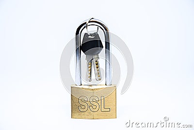 SSL - Secure Sockets Layer Stock Photo