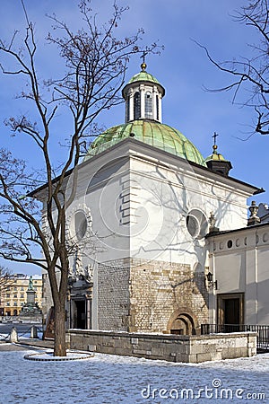 St Adalbert`s Church - Krakow - Poland Stock Photo