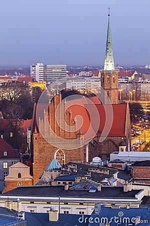 St. Adalbert Church in Wroclaw Editorial Stock Photo