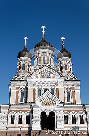 St. Alexander Nevsky Cathedral Stock Photo