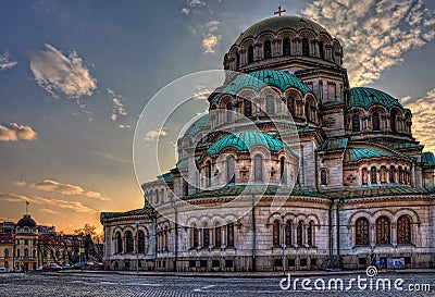 St. Alexander Nevsky Cathedral, Sofia Stock Photo