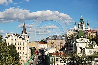 St. Andrew`s Church, Kiev, Ukraine Stock Photo