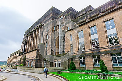 St. Andrew`s House, the building of the Scottish Government, in Edinburgh Editorial Stock Photo