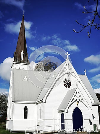 St Andrews Church Cambridge New Zealand NZ Stock Photo