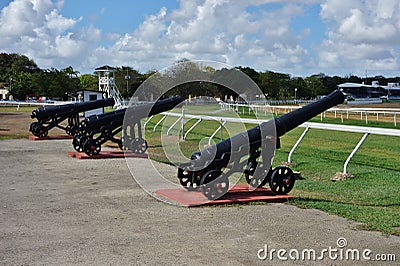 The St Ann Garrison historic area in Barbados Editorial Stock Photo