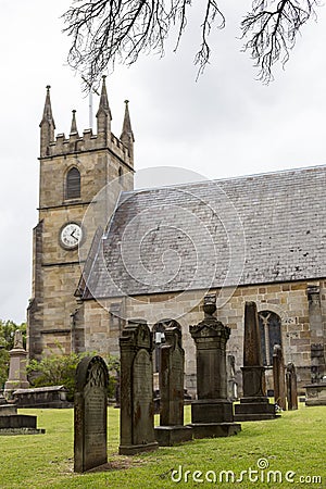 St Anne Church cemetery in Ryde, Australia Editorial Stock Photo