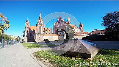 St Annes Church in Vilnius, Lithuania Editorial Stock Photo