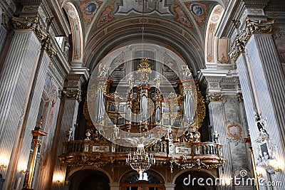 St Annes Church in Warsaw, Poland Editorial Stock Photo