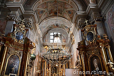 St Annes Church in Warsaw, Poland Editorial Stock Photo