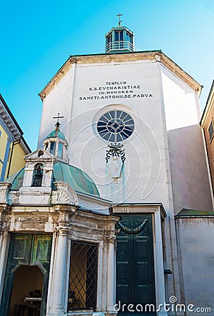 St. Antonio di Padova Paolotti church in Rimini, Italy Stock Photo