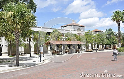 St Augustine FL,August 8th:Bus Station from St Augustine in Florida Editorial Stock Photo