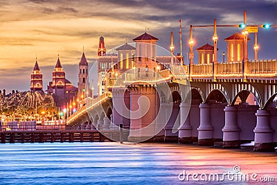 St. Augustine, Florida, USA Skyline Stock Photo