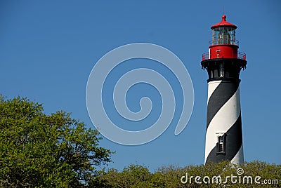 St. Augustine Lighthouse Stock Photo