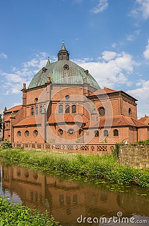 St. Augustinus church in the center of Nordhorn Stock Photo