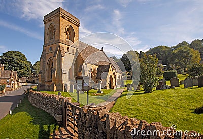 St Barnabas Church Snowshill Stock Photo