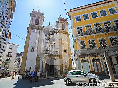 St Bartolommeo Church in Coimbra, Portugal Editorial Stock Photo