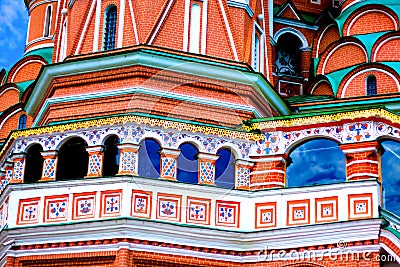 St. Basil's Cathedral on Red square Stock Photo