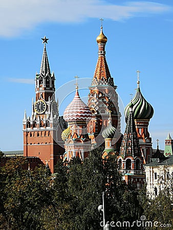 St. Basil's Cathedral, Moscow Russian Federation Stock Photo