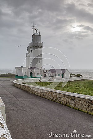 St Catherines lighthouse Stock Photo