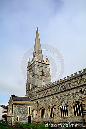 St. Columb`s Cathedral, Derry, Northern Ireland Stock Photo