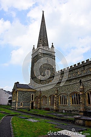 St. Columb& x27;s Cathedral Stock Photo