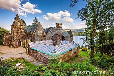 St Conans Kirk located on the banks of Loch Awe, Scotland Stock Photo
