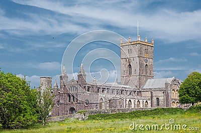 St. Davids Cathedral, Wales Stock Photo