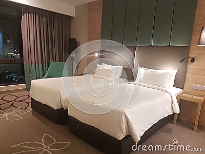 31st December 2017 Selayang Selangor. Room view at Mercure Selangor Selayang. Editorial Stock Photo