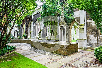 St. Dunstan-in-the-East Stock Photo