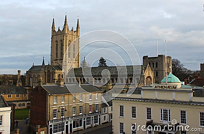 St Edmundsbury Cathedral, Suffolk Editorial Stock Photo