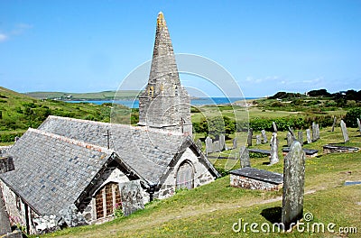 St Enodoc Church 1 Editorial Stock Photo