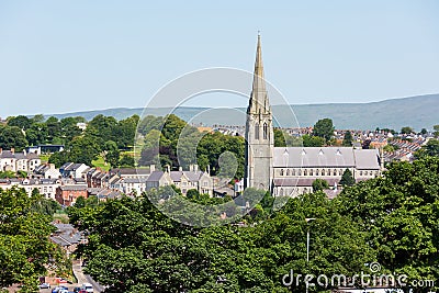 St. Eugene`s Cathedral, Derry, Northern Ireland Stock Photo