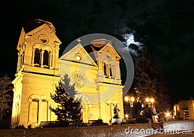 St Francis Cathedral Santa Fe Stock Photo