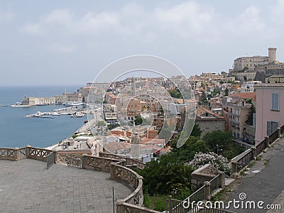 Gaeta - panorama from St Francis church Stock Photo