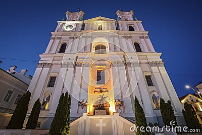 St. Francis Xavier Cathedral in Grodno Stock Photo