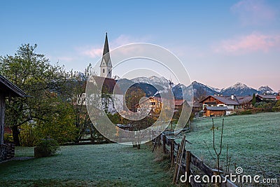 St. Georg Church - Schwangau, Bavaria, Germany Stock Photo