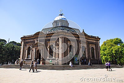 St. George`s Cathedral Addis Abeba, Ethiopia. December, 2017 Editorial Stock Photo