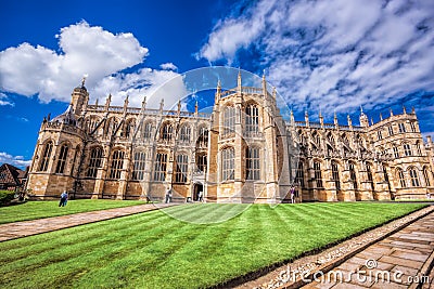 St George's Chapel inside Windsor castle near London, United Kingdom Editorial Stock Photo