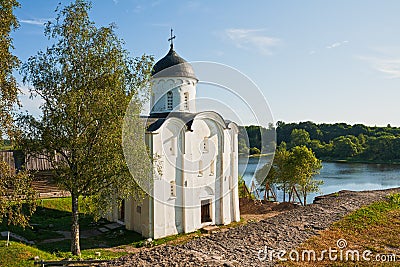 St. George's Church in the Staraya Ladoga Stock Photo