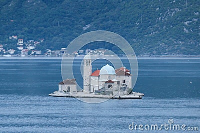 St George`s Island, Kotor, Montenegro Stock Photo