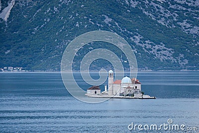 St George`s Island, Kotor, Montenegro Stock Photo