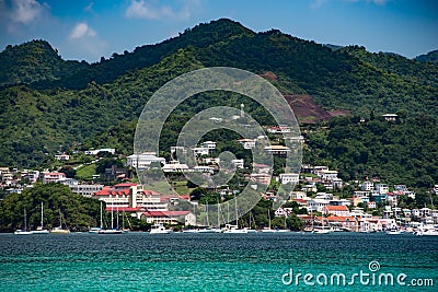 St Georges from Grand Anse beach Stock Photo