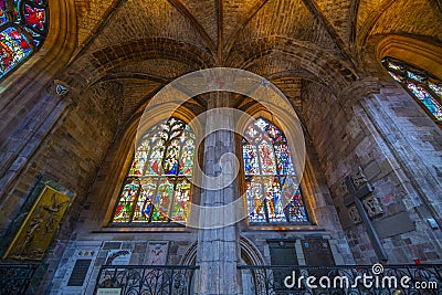 St. Giles` Cathedral, Edinburgh, Scotland, UK Editorial Stock Photo