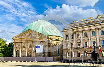 St. Hedwig's Cathedral at Bebelplatz in Berlin, Germany Stock Photo