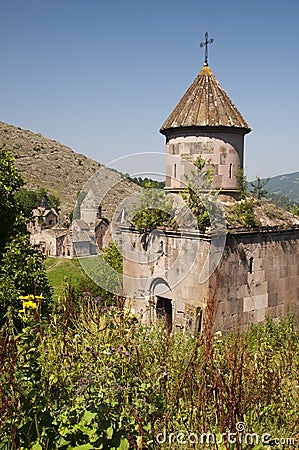 St. Hripsime chapel near Goshavank monastery Stock Photo