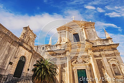 St. Ignatius Church and High School building, Dubrovnik Stock Photo