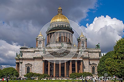 St.Isaac Cathedral in St.Petersburg, Russia Editorial Stock Photo