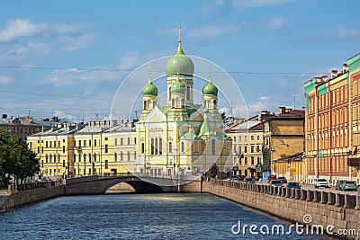 St Isidore`s Church in St. Petersburg, Russia Editorial Stock Photo