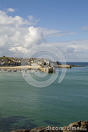 St Ives Harbour. Stock Photo