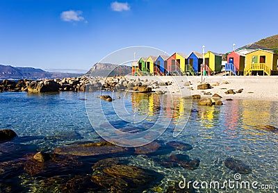 St James Beach, Cape Town, South Africa Stock Photo